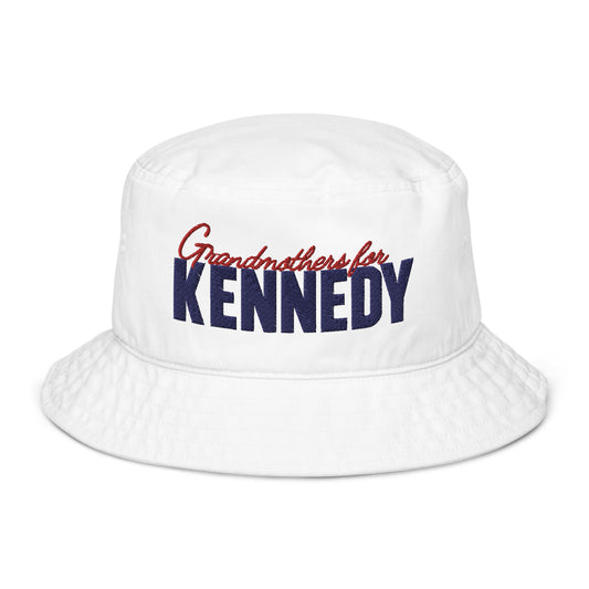 Grandmothers for Kennedy Embroidered Organic Bucket Hat