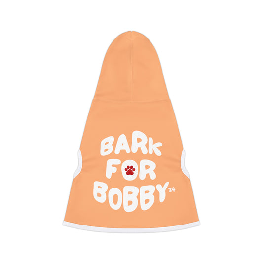 Bark for Bobby Pet Hoodie in Orange