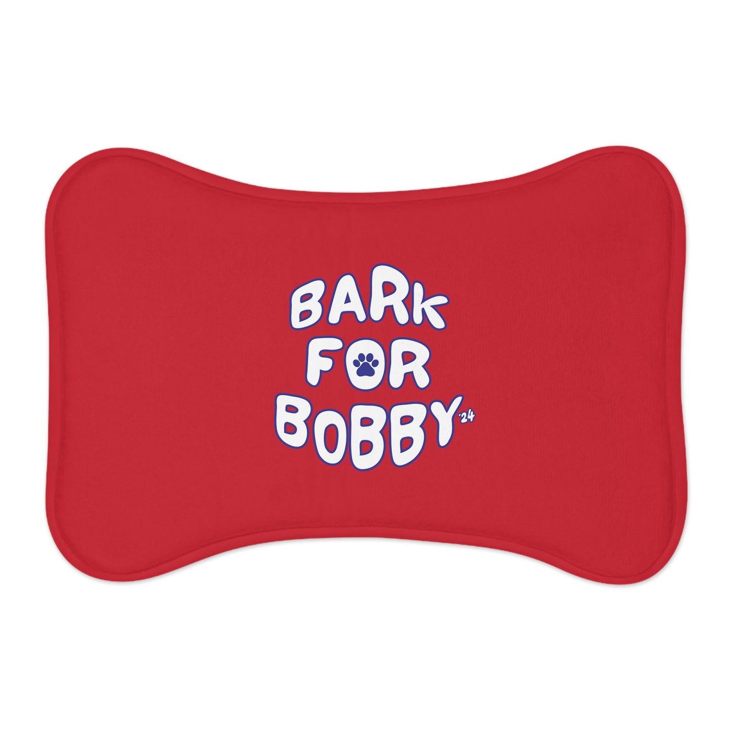 Bark for Bobby Pet Red Feeding Mats