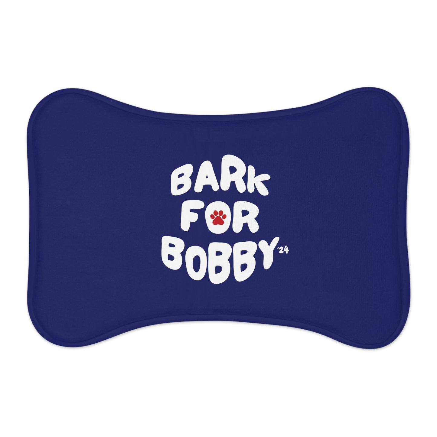 Bark for Bobby Pet Navy Feeding Mat