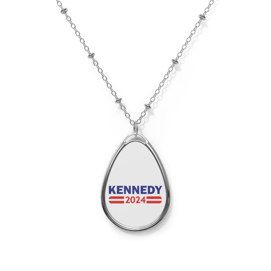 oval necklace with classic Kennedy 2024 logo