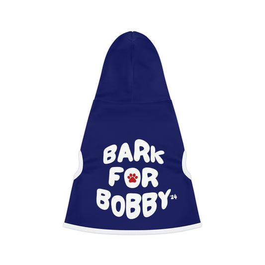 Bark for Bobby Pet Hoodie Navy