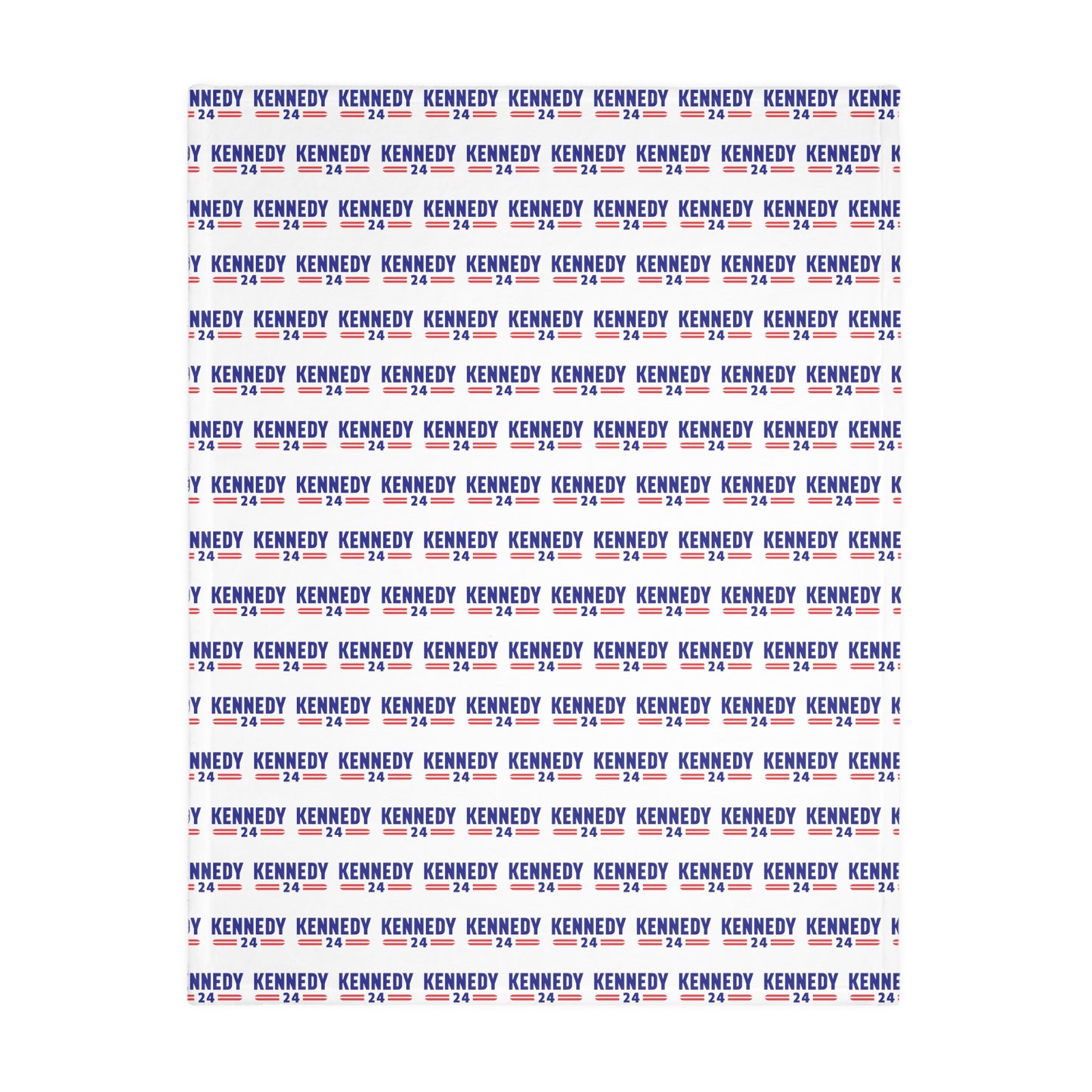 Striped Declare Your Independence Velveteen Minky Baby Blanket (40"x30")