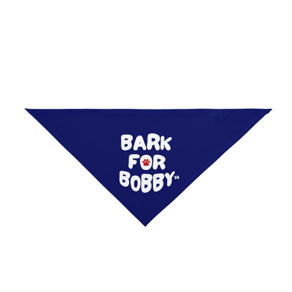 Bark for Bobby '24 Pet Bandana Navy