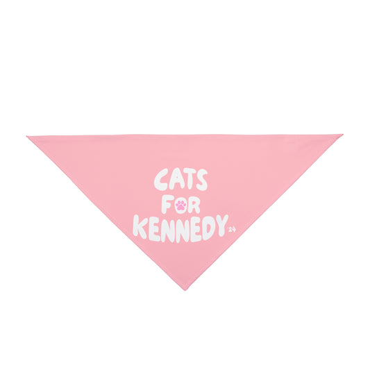 Cats For Kennedy '24 Pet Bandana Pink