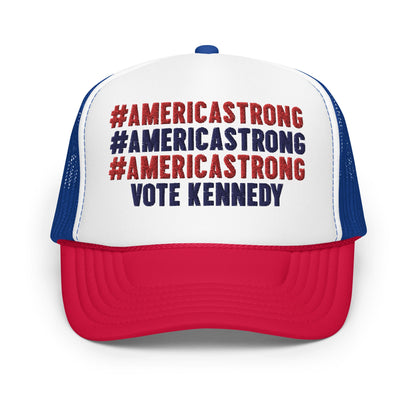 #AmericaStrong Foam Trucker Hat - Team Kennedy Official Merchandise