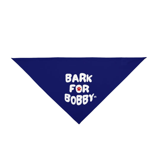 Bark for Bobby '24 Pet Bandana Navy - Team Kennedy Official Merchandise