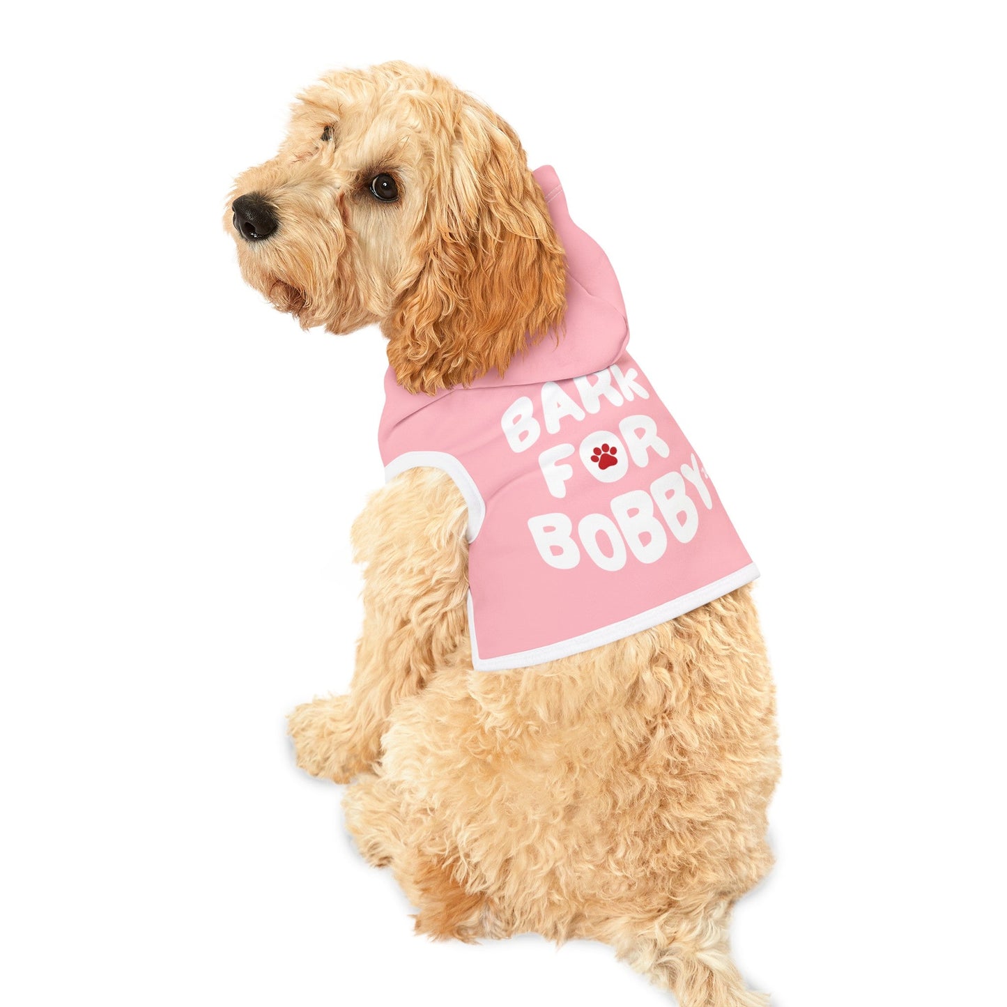 Bark for Bobby Spring Pet Hoodie - TEAM KENNEDY. All rights reserved