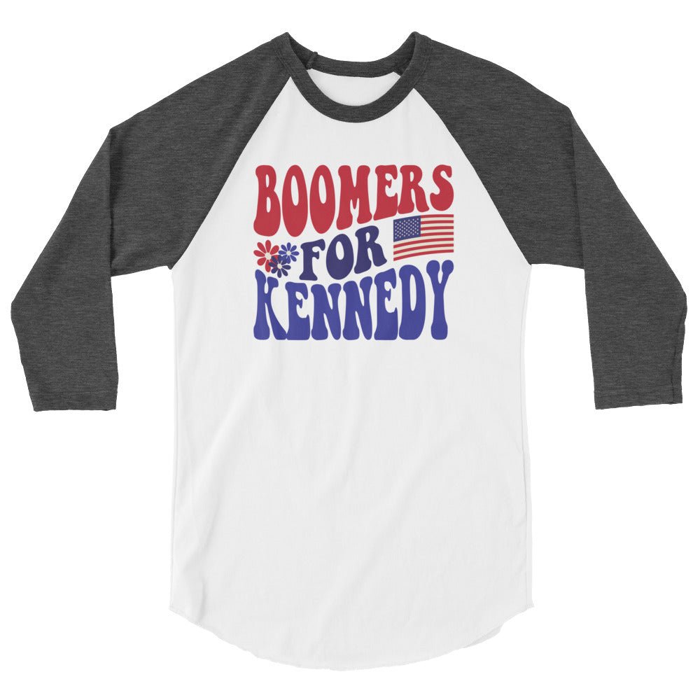 Boomers for Kennedy 3/4 Sleeve Raglan Shirt - TEAM KENNEDY. All rights reserved