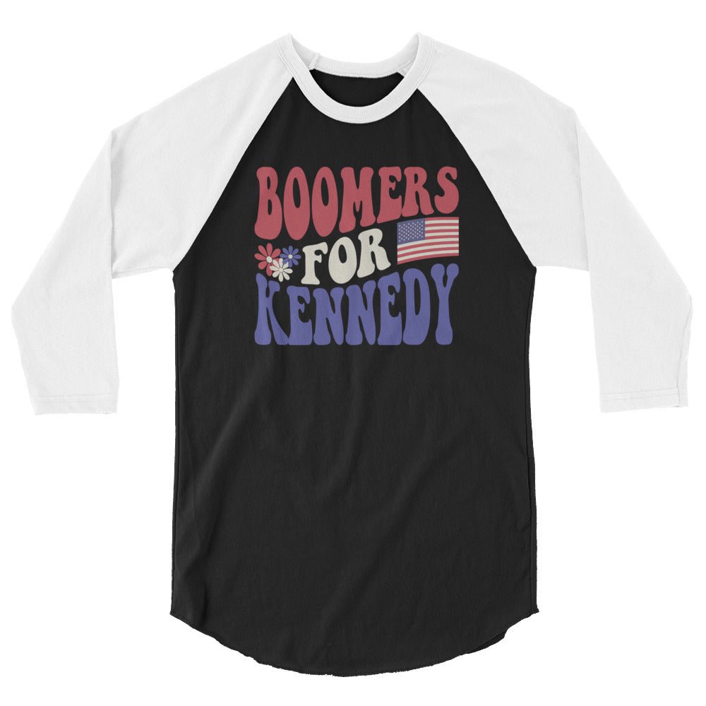 Boomers for Kennedy 3/4 Sleeve Raglan Shirt - TEAM KENNEDY. All rights reserved