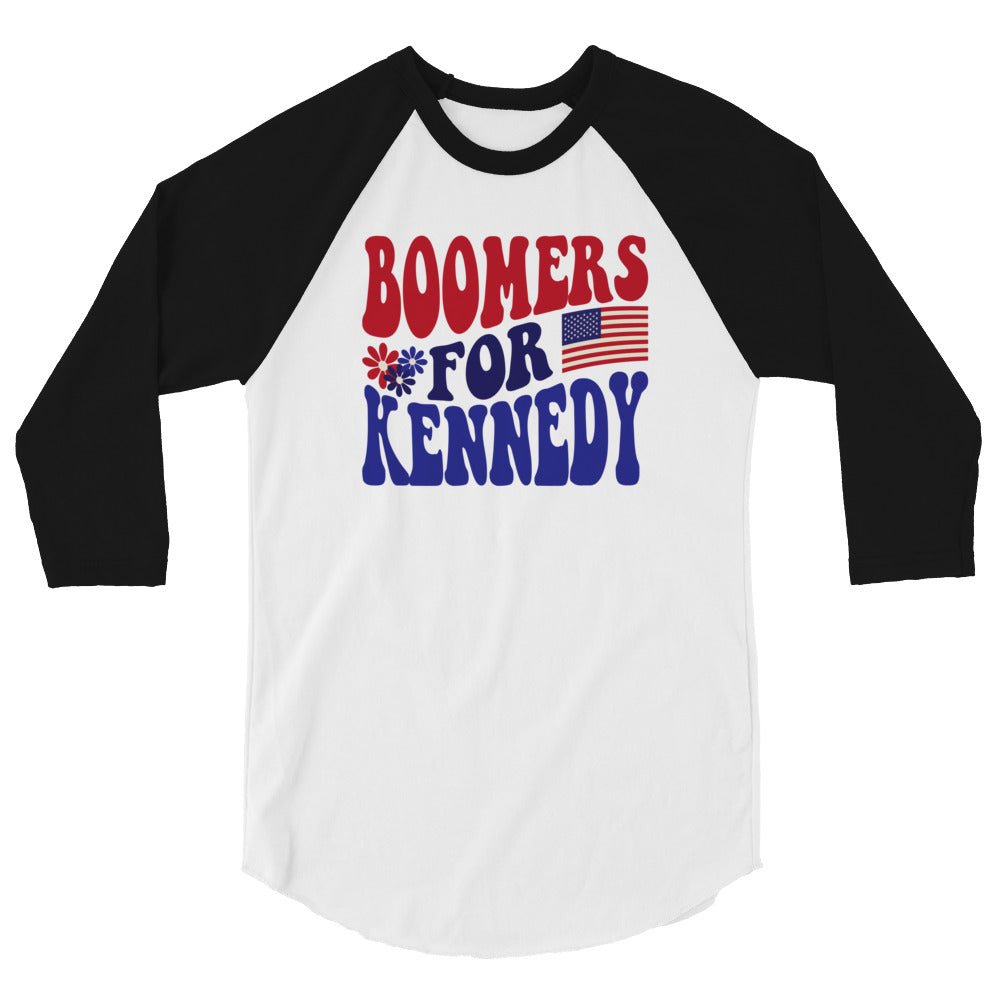 Boomers for Kennedy 3/4 Sleeve Raglan Shirt - TEAM KENNEDY. All rights reserved