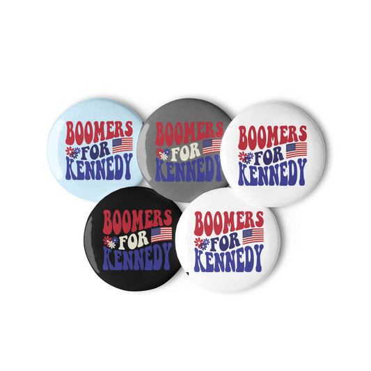 Boomers for Kennedy Pins (5 Buttons) - TEAM KENNEDY. All rights reserved