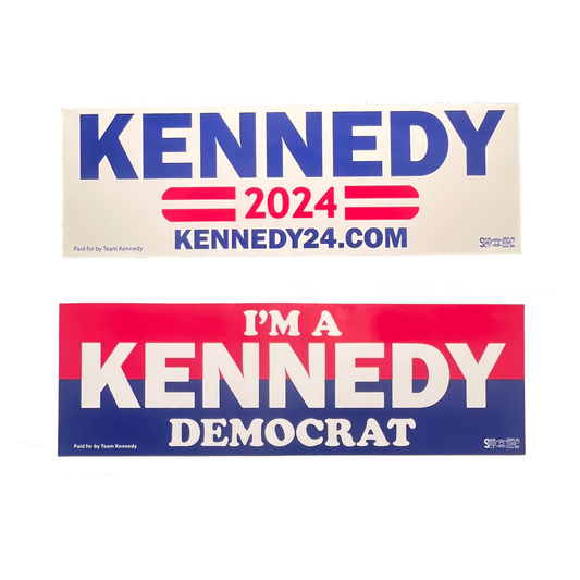 Kennedy 2024 bumper stickers set of 2