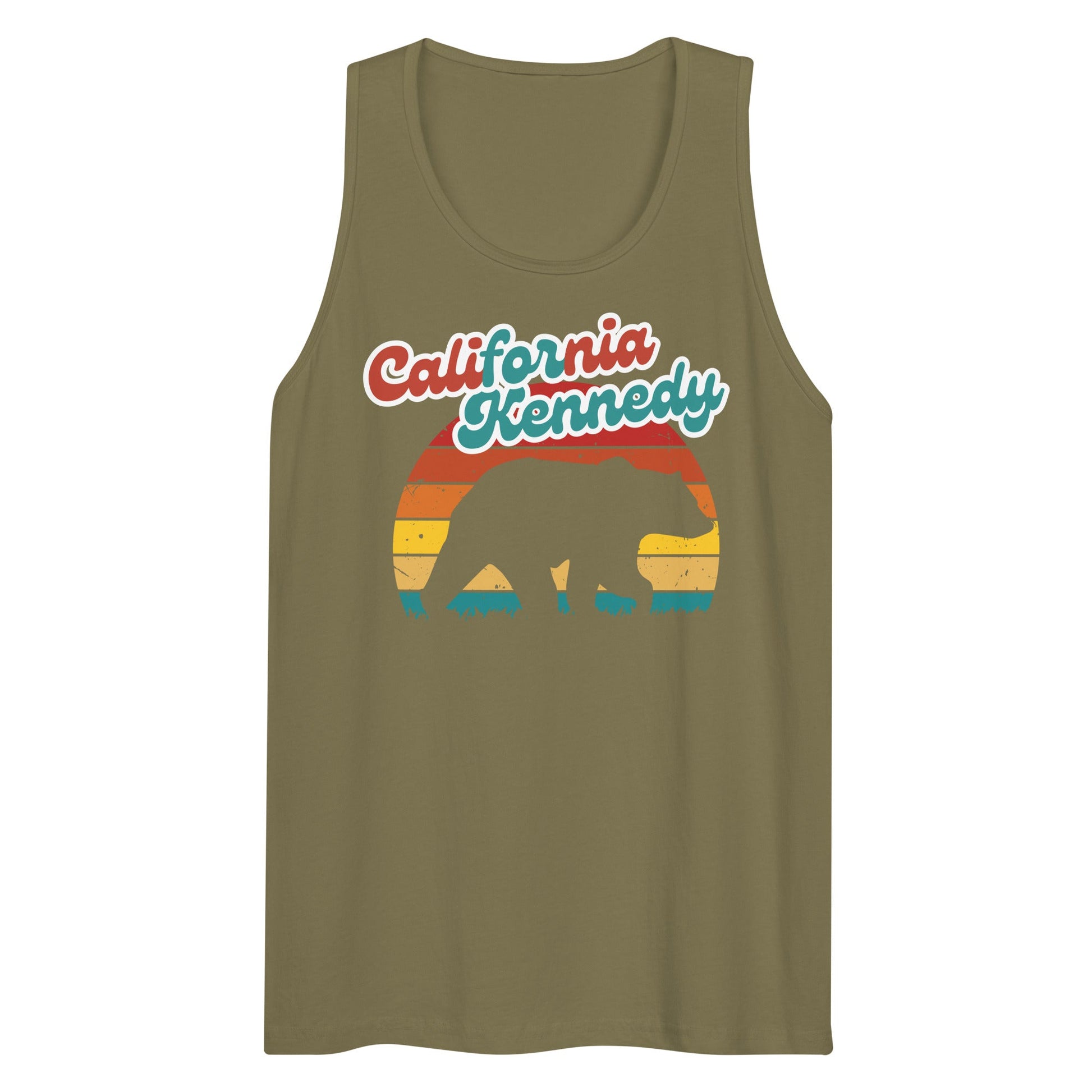 California for Kennedy Bear Men’s Tank Top - TEAM KENNEDY. All rights reserved