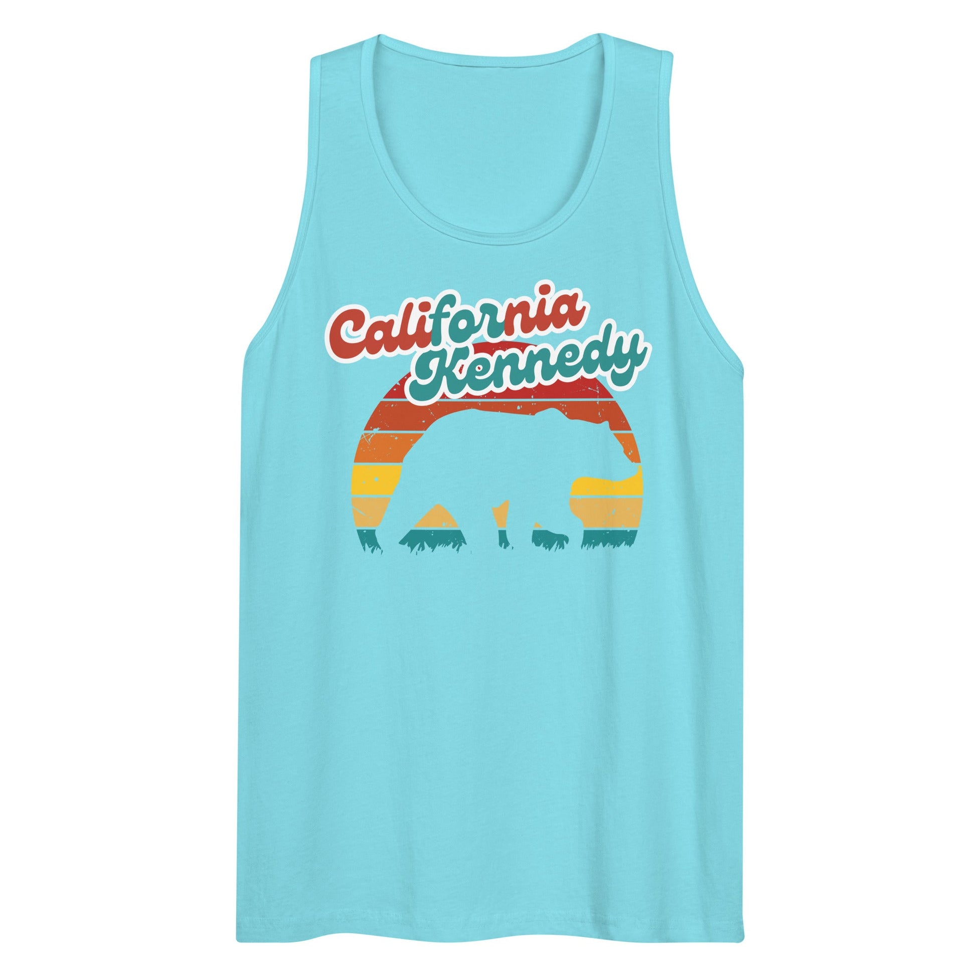 California for Kennedy Bear Men’s Tank Top - TEAM KENNEDY. All rights reserved