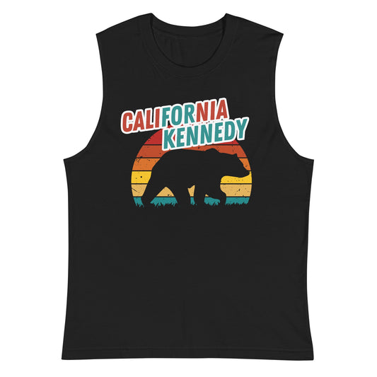 California for Kennedy Bear Muscle Tank Top - TEAM KENNEDY. All rights reserved