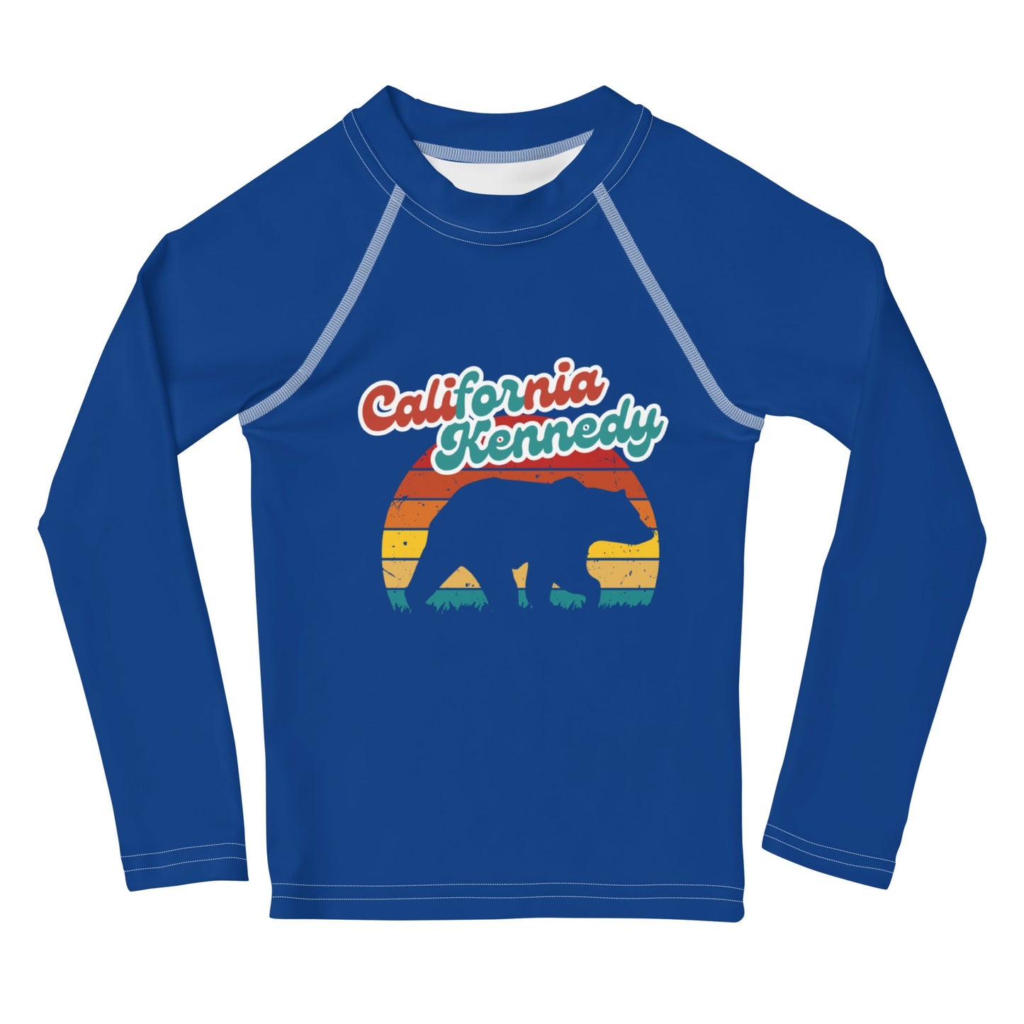 Califronia for Kennedy Bear Kids Rash Guard - TEAM KENNEDY. All rights reserved