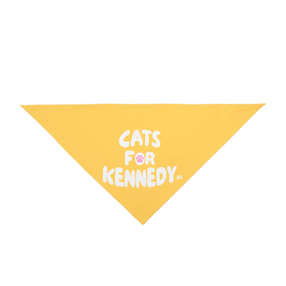 Cats For Kennedy '24 Spring Pet Bandana - TEAM KENNEDY. All rights reserved