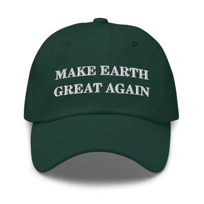 Make Earth Great Again Embroidered Dad Hat