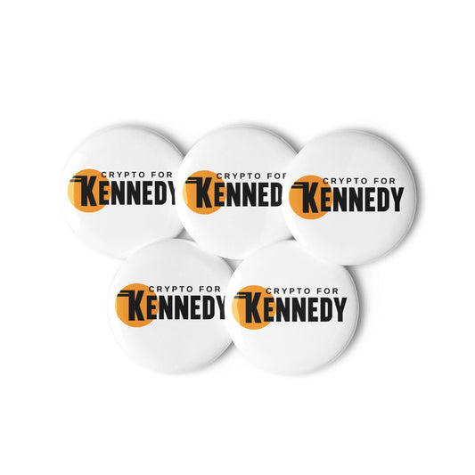 Crypto for Kennedy Set of Buttons - TEAM KENNEDY. All rights reserved