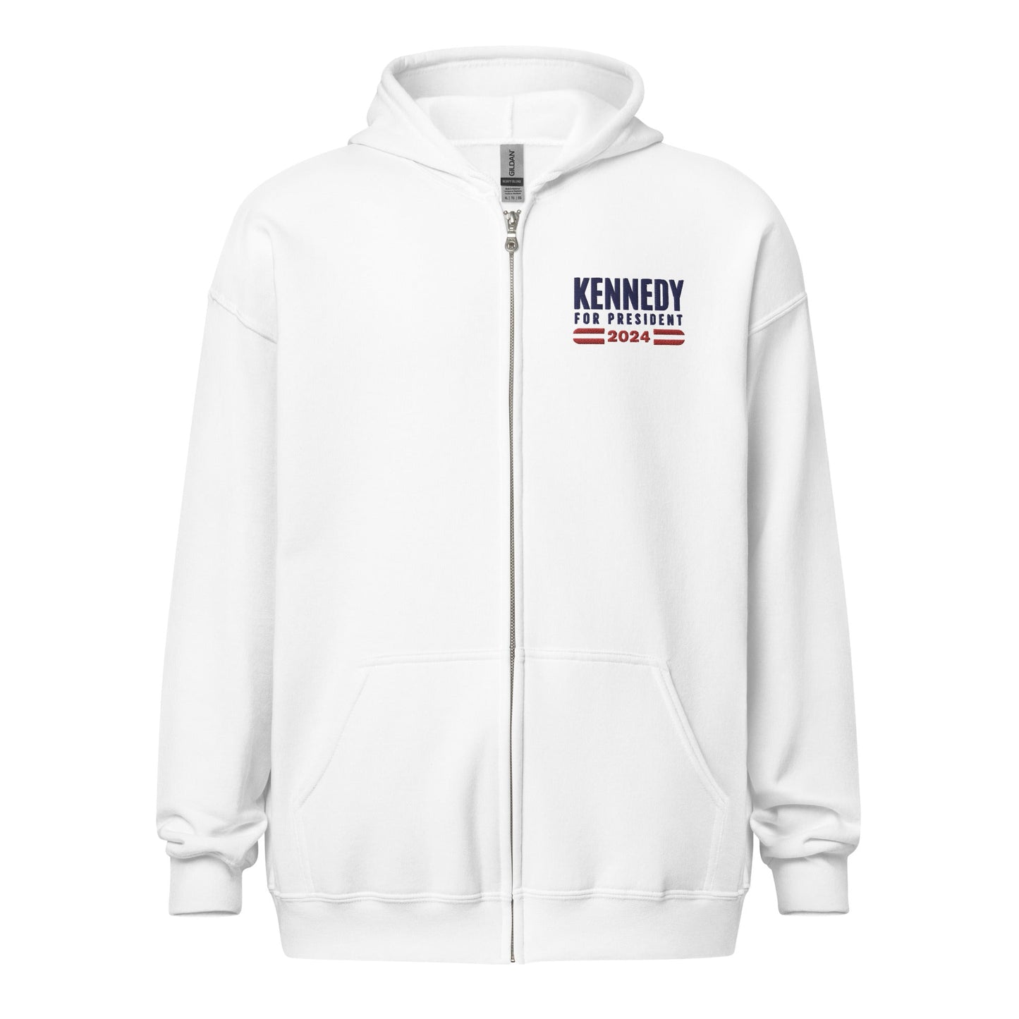 Declare your Independence Embroidered Unisex Zip Hoodie - TEAM KENNEDY. All rights reserved