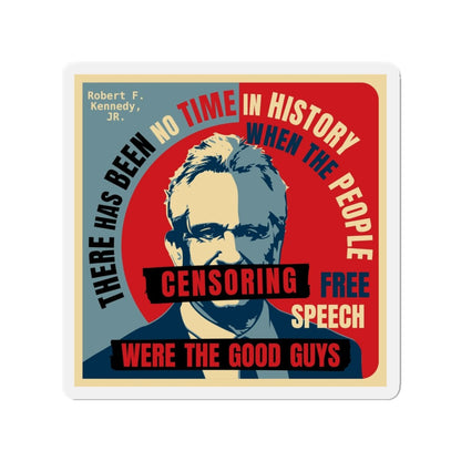 Free Speech Kennedy Die - Cut Magnets - TEAM KENNEDY. All rights reserved