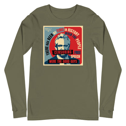 Free Speech Kennedy Unisex Long Sleeve Tee - TEAM KENNEDY. All rights reserved