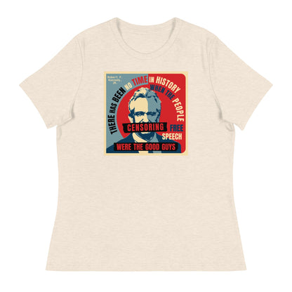 Free Speech Kennedy Women's Relaxed Tee - TEAM KENNEDY. All rights reserved