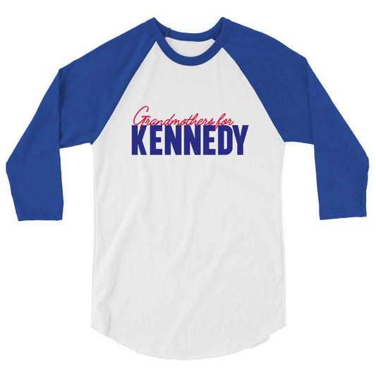 Grandmothers for Kennedy 3/4 Sleeve Raglan Shirt - TEAM KENNEDY. All rights reserved