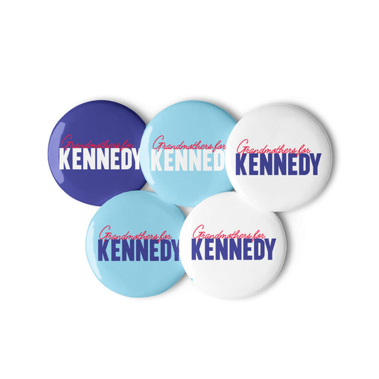 Grandmothers for Kennedy Pins (5 Buttons) - TEAM KENNEDY. All rights reserved