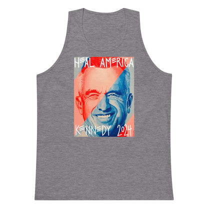 Heal America by Victoria White Men’s Tank Top - Team Kennedy Official Merchandise