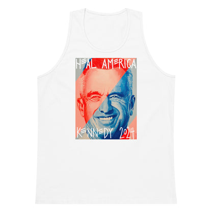 Heal America by Victoria White Men’s Tank Top - Team Kennedy Official Merchandise