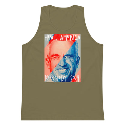 Heal America by Victoria White Men’s Tank Top - Team Kennedy Official Merchandise