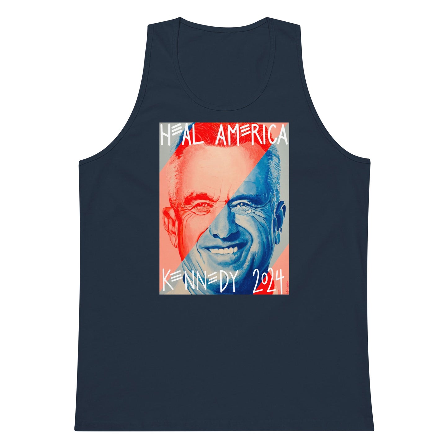 Heal America by Victoria White Men’s Tank Top - Team Kennedy Official Merchandise