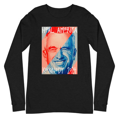 Heal America by Victoria White Unisex Long Sleeve Tee - Team Kennedy Official Merchandise