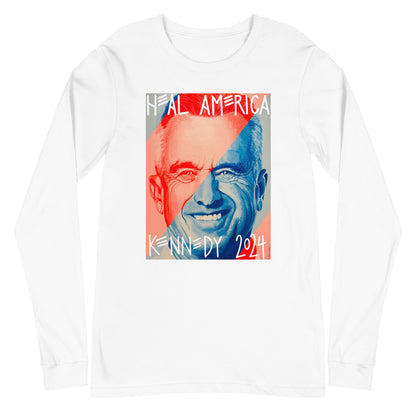 Heal America by Victoria White Unisex Long Sleeve Tee - Team Kennedy Official Merchandise