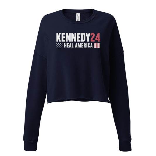 Heal America Crop Sweatshirt - TEAM KENNEDY. All rights reserved