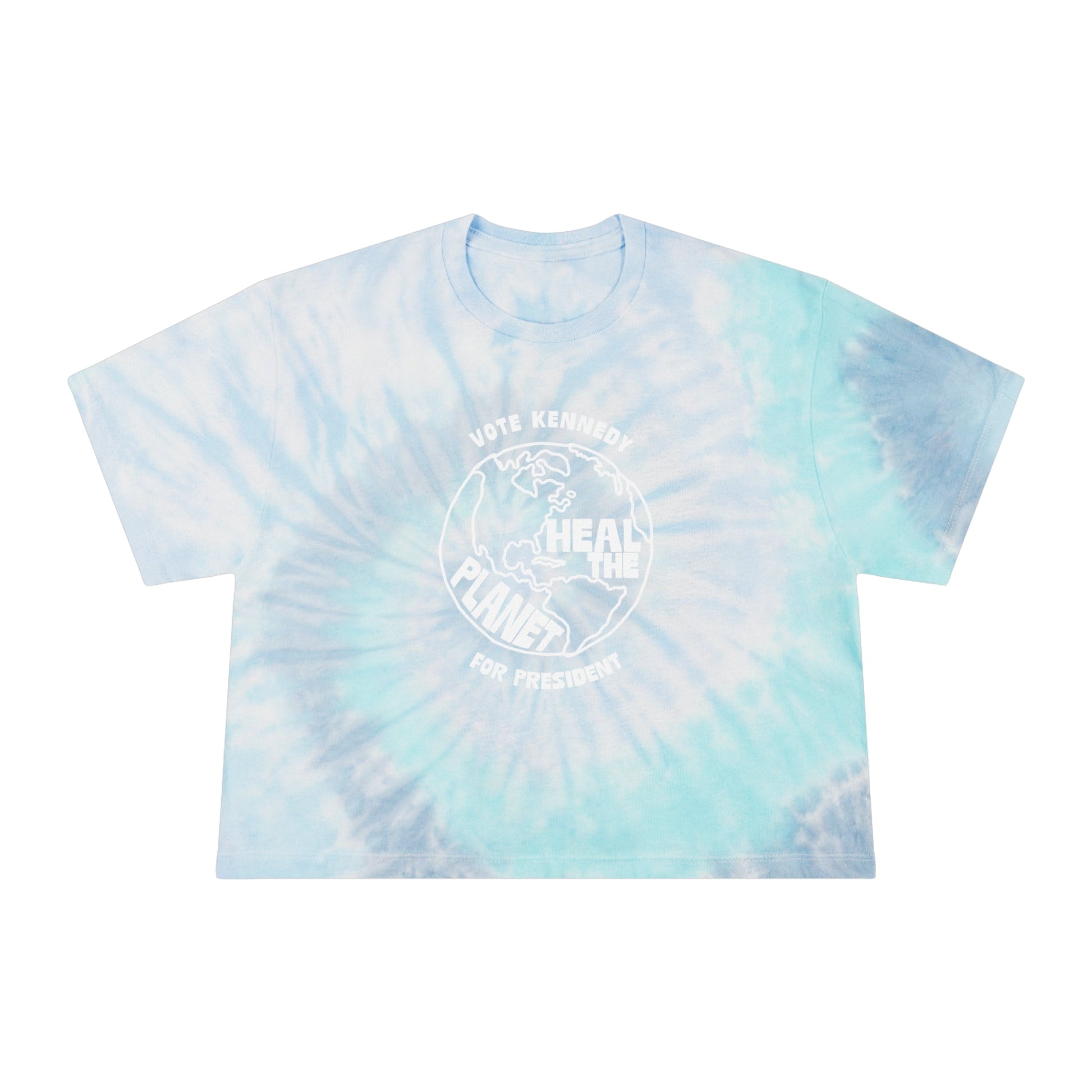 Heal the Planet Tie - Dye Crop Tee - TEAM KENNEDY. All rights reserved