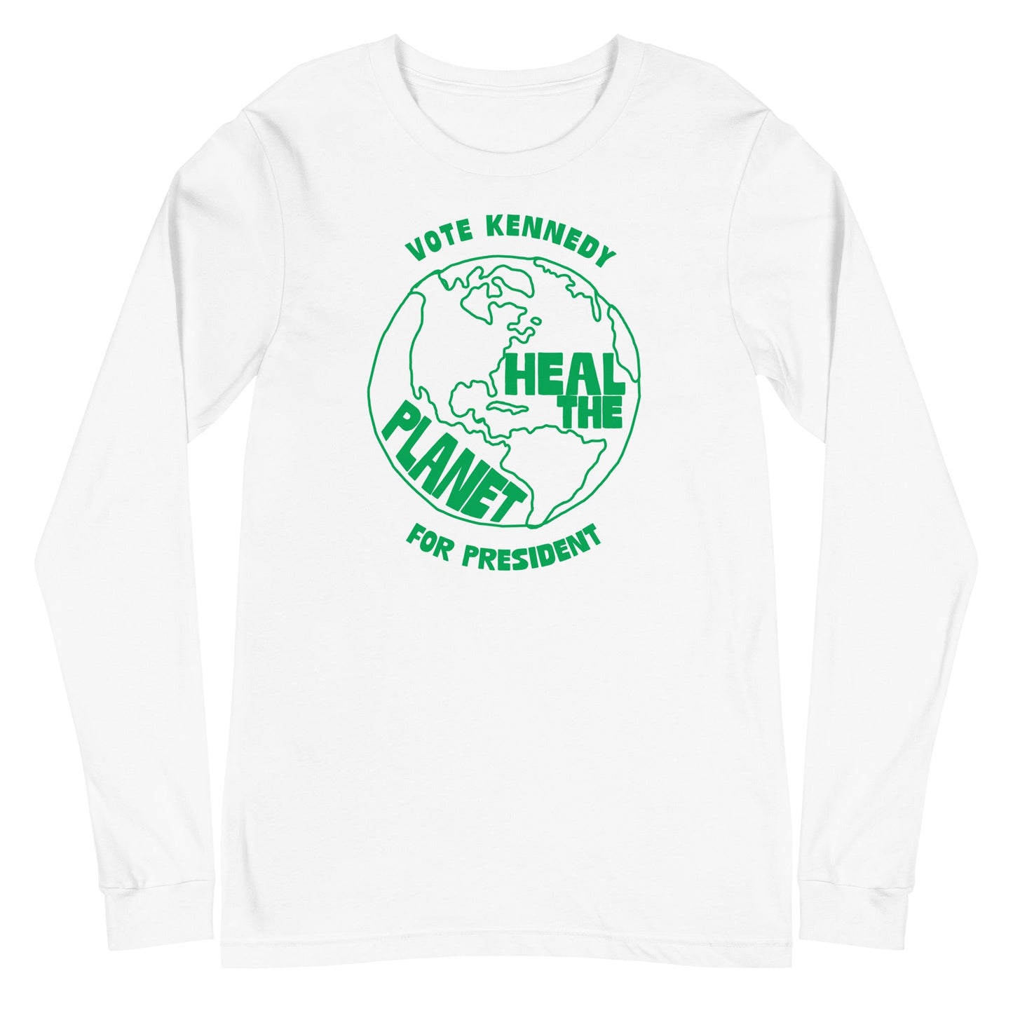 Heal the Planet Unisex Long Sleeve Tee - TEAM KENNEDY. All rights reserved