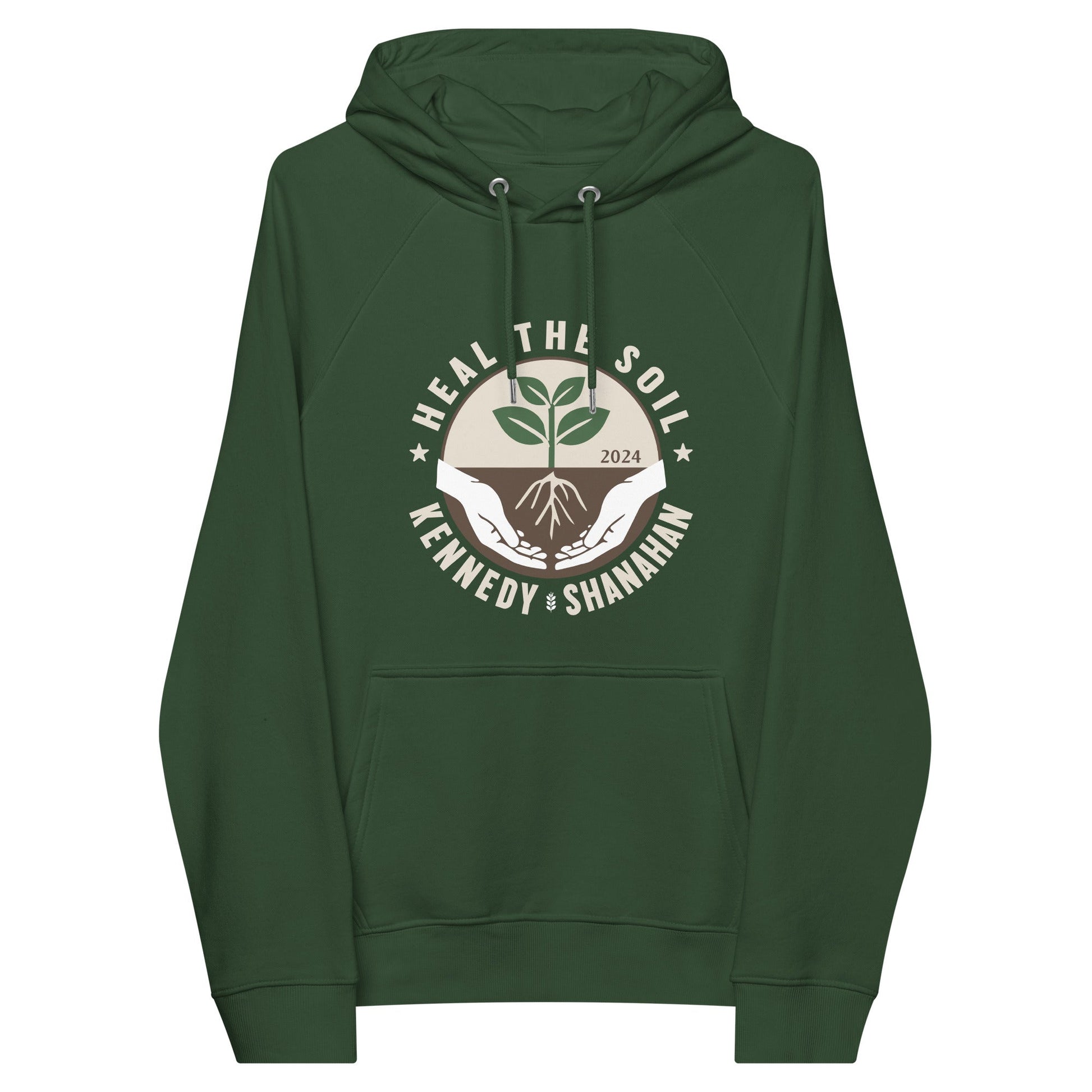 Heal the Soil Unisex Eco Raglan Hoodie - Team Kennedy Official Merchandise