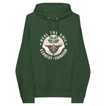 Heal the Soil Unisex Eco Raglan Hoodie - Team Kennedy Official Merchandise