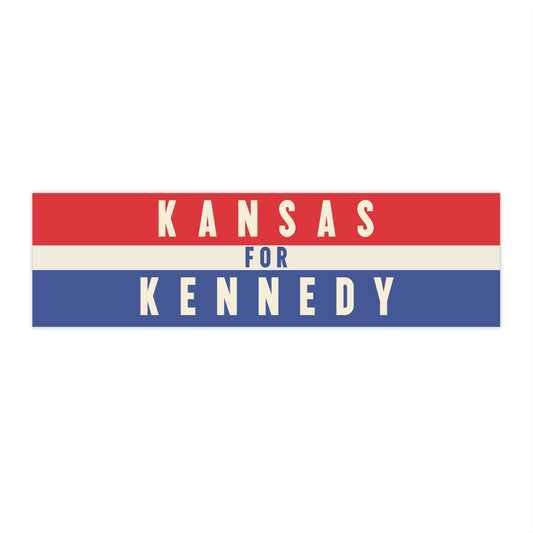 Kansas for Kennedy Bumper Sticker - TEAM KENNEDY. All rights reserved