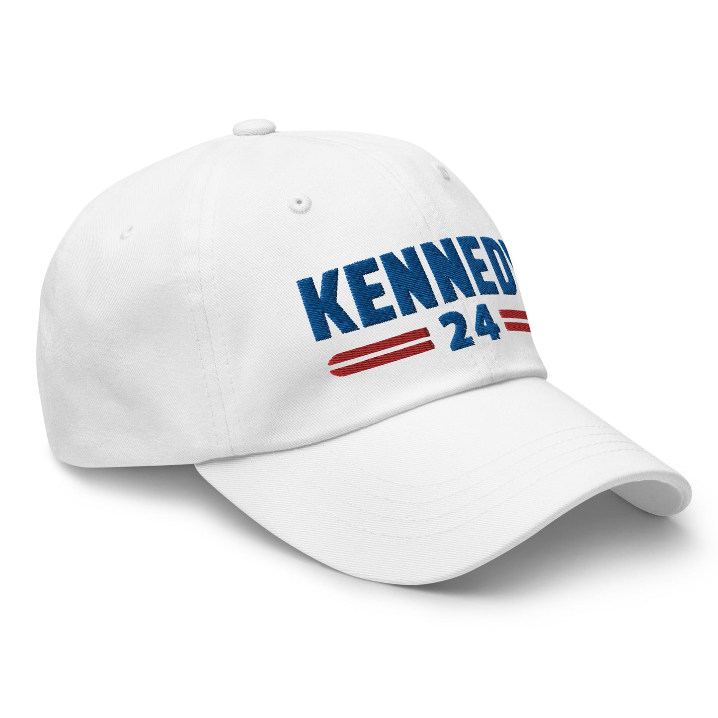 Kennedy Classic Embroidered Dad Hat - White - TEAM KENNEDY. All rights reserved