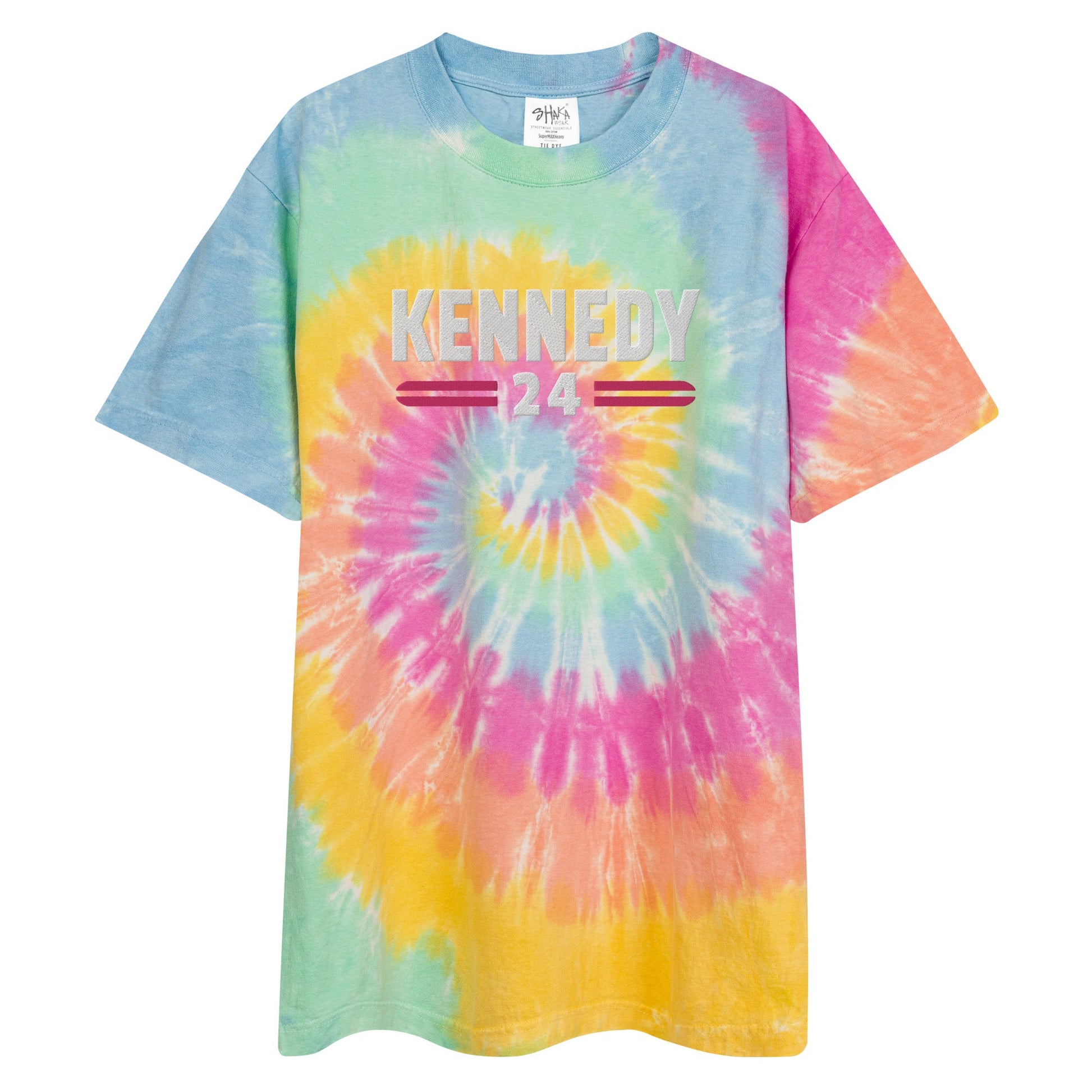 Kennedy Classic Embroidered Oversized Tie Dye Tee - Team Kennedy Official Merchandise