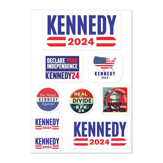 Kennedy Classic Sticker Sheet - TEAM KENNEDY. All rights reserved