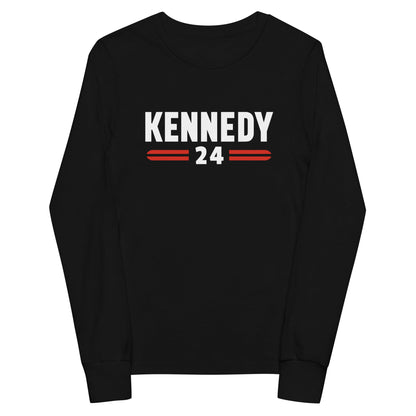 Kennedy Classic Youth Long Sleeve Tee - TEAM KENNEDY. All rights reserved