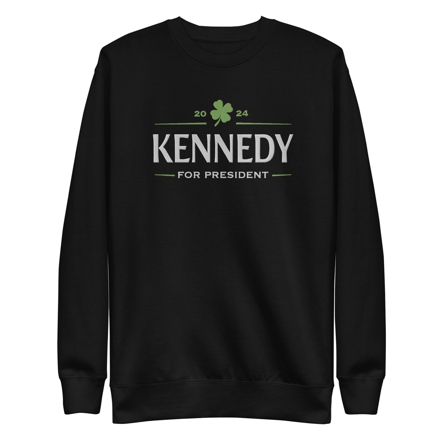 Kennedy Clover Embroidered Unisex Premium Sweatshirt - TEAM KENNEDY. All rights reserved