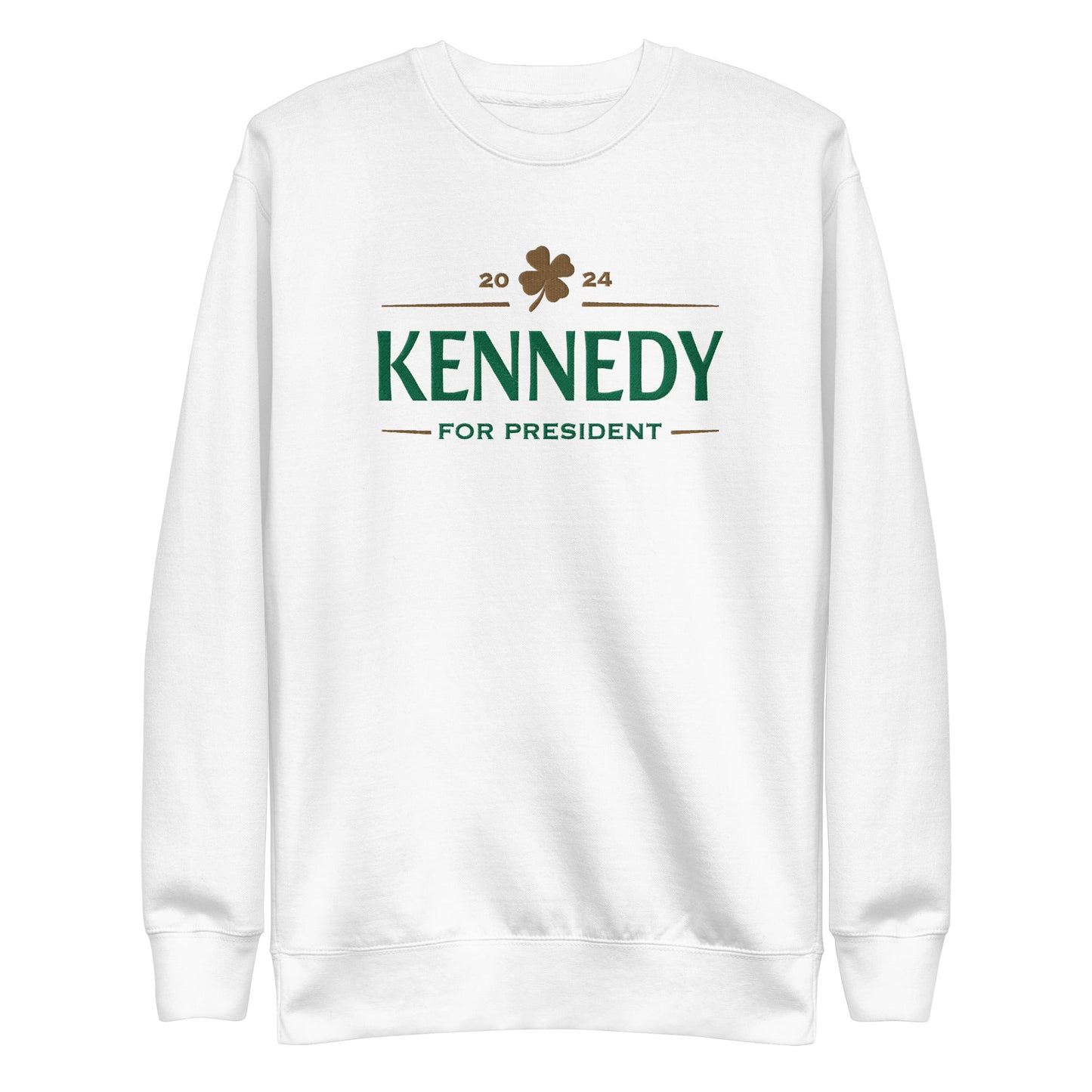 Kennedy Clover Embroidered Unisex Premium Sweatshirt - TEAM KENNEDY. All rights reserved