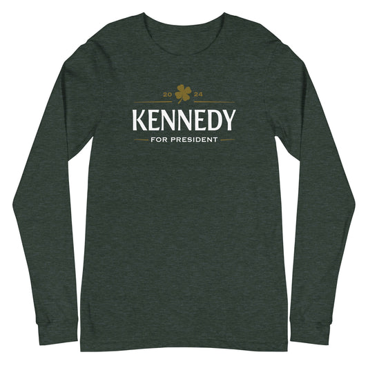 Kennedy Clover Unisex Long Sleeve Tee - TEAM KENNEDY. All rights reserved