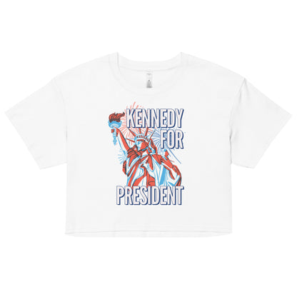 Kennedy for Liberty Women’s Crop Top - TEAM KENNEDY. All rights reserved